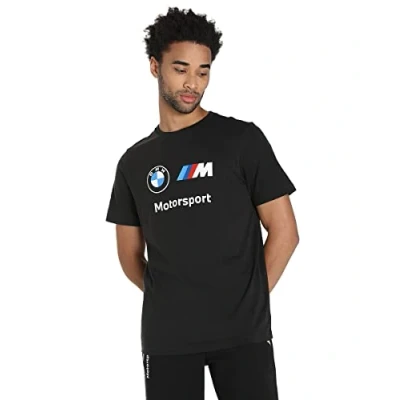 Afbeelding van Puma BMW MMS ESS LOGO Tshirt print, Heren, Maat: Medium, Black