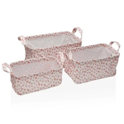 Afbeelding van Basket spelset Versa Amore Textiel 28 x 18 14 cm