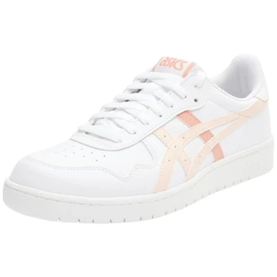 Afbeelding van Asics Sportstyle Japan Sneakers laag, Dames, Maat: 43.5, White/pearl pink Hoogwaardig imitatieleer