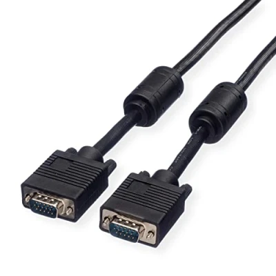 Afbeelding van ROLINE SVGA High Quality Kabel met ferrietkernen + DDC, HD15M/M, 15pins, 3 m