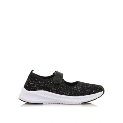 Afbeelding van mtng Instappers, Dames, Maat: 38, Black melange Textiel