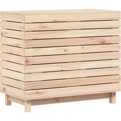 Afbeelding van Wasmand 88,5x44x76 cm massief grenenhout