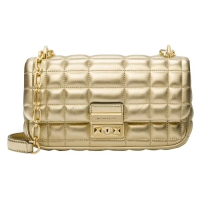 Afbeelding van Michael Kors Tribeca Chain Schoudertas Pale goldcoloured, Dames, Maat: One Size, gold coloured