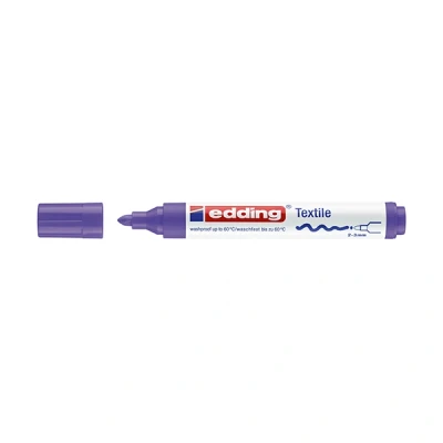 Image de Edding 4500 marqueur textile (2 3 mm ogive) violet fluo