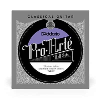 Image de D&#039;Addario TNX 3T Pro Arte Hybrid Titanium Jeu de 3 cordes aigues Guitare Classique