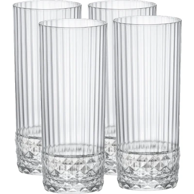 Afbeelding van Bormioli Rocco Longdrinkglazen America 20&#039;s 400 ml 4 Stuks
