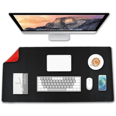 Afbeelding van Deflecto DM8040BR Bureau onderlegger Zwart, Rood (b x h) 800 mm 400