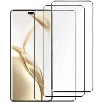 Afbeelding van Cadorabo 3x Screenprotector geschikt voor Honor 200 Pro Beschermende Pantser Film in KRISTALHELDER Getemperd (Tempered) Display beschermend glas 9H hardheid met 3D Touch