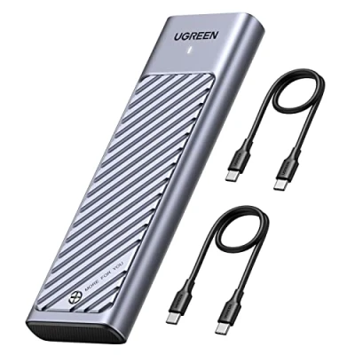 Afbeelding van UGREEN M.2 NVME NGFF SATA USB 3.2 Gen 2 10 Gbps SSD behuizing voor 2230 2242 2260 2280 harde schijf, kabels meegeleverd C naar en A, ondersteunt UASP, zonder gereedschap