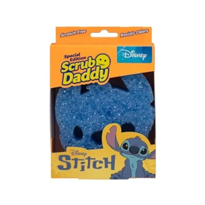 Afbeelding van Scrub Daddy Disney Stitch Sponges, Smile Sponge Set voor het reinigen en afwassen Niet schurende keukensponzen met FlexTextuurtechnologie stevig zacht