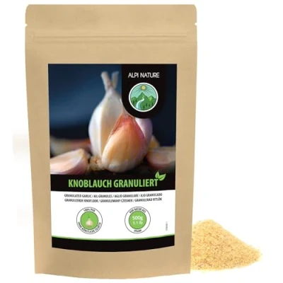 Afbeelding van Knoflookgranulaat (500 g), gemalen knoflook, 100% natuurlijk van zachte gedroogde zonder toevoegingen, veganistisch