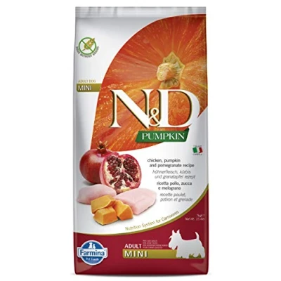 Afbeelding van N&amp;D Pumpkin hondenvoeding Kip small breed 7 kg