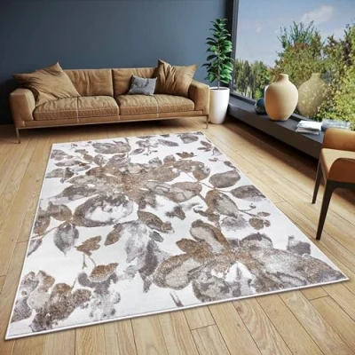 Afbeelding van Vloerkleed Blossom Crème 160x235 cm Grijs 123vloerkleed.nl is de online webshop voor vloerkleden en woonaccessoires.