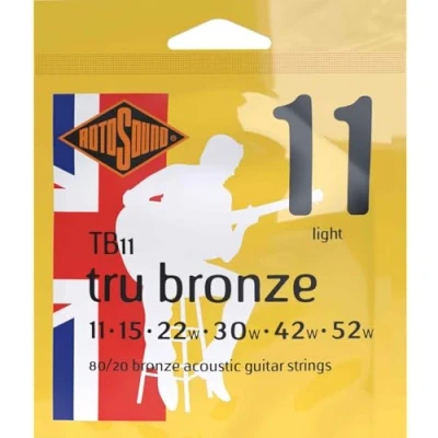 Afbeelding van Rotosound TB11 Tru Bronze 011 snaren set akoestisch