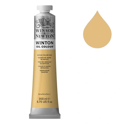 Image de Winsor &amp; Newton Winton peinture à l&#039;huile (200 ml) 422 nuance de jaune Naples