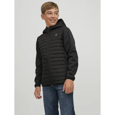 Afbeelding van Jack&amp;jones Jongens Jas Jjemulti Quilted Jacket Noo 178012002 Black/set in Sleeves
