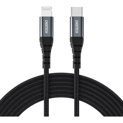Afbeelding van Choetech USB C naar Lightning kabel MFI 2.4A 1.2 meter