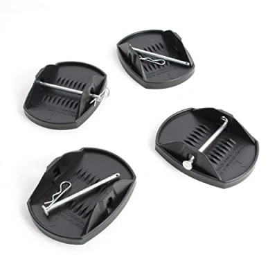 Afbeelding van XPOtool 4 x wig houder voor cilindervoet, 180 145 mm, metalen pen, kuip, caravan, camper