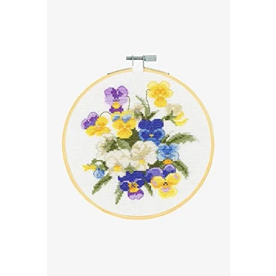 Afbeelding van Borduurpakket Violets DMC