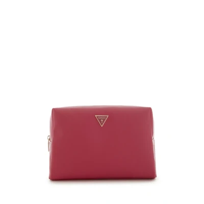 Afbeelding van Guess Large Top Zip Dames Beautycase Magenta Pink