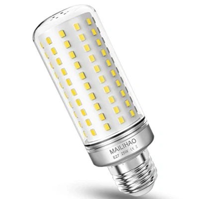 Afbeelding van MAILIHAO Ledlampen, 25 W, 4000 K, neutraal wit, 1900 lm, 200 komt overeen met gloeilampen, decoratieve kaars E27, niet dimbaar, 1 stuk
