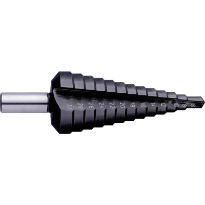 Afbeelding van Exact 50068 HSS Getrapte boor 6 30 mm TiAIN Gezamenlijke lengte 98 3 vlakken schacht 1 stuk(s)