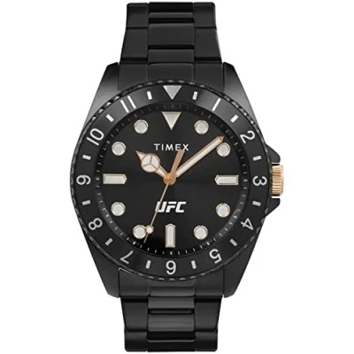 Afbeelding van Timex UFC Debut TW2V56800 Horloge Staal Zwart Ø 42 mm