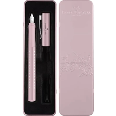 Afbeelding van Faber Castell vulpen Sparkle M in bewaarblik rose metallic FC 201515