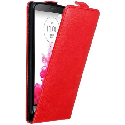 Afbeelding van Cadorabo Hoesje geschikt voor LG G3 in APPEL ROOD Beschermhoes flip design Case Cover met magnetische sluiting
