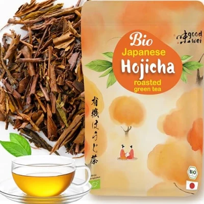 Afbeelding van Thé Hojicha BIO Vert en Vrac du Japon de Feuilles Grillées Houjicha biologiques