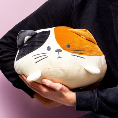 Afbeelding van Kattenkussen Wit Met Zwart En Bruin