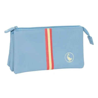 Afbeelding van Pennenetui met 3 vakken El Ganso Cerulean Blauw 22 x 12 cm