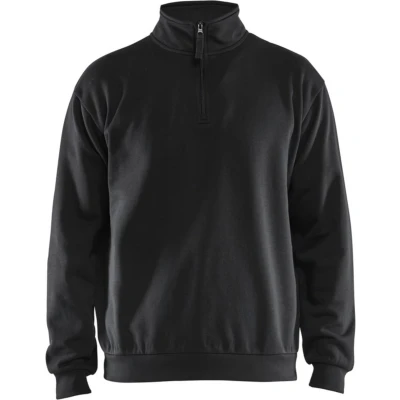 Afbeelding van Blaklader Sweatshirt met halve rits 3587 1169 Zwart 6XL