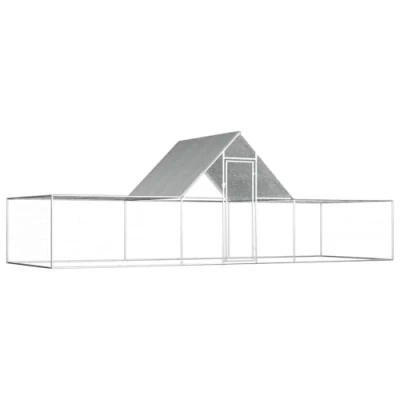 Afbeelding van vidaXL Kippenren 6x2x2 m gegalvaniseerd staal