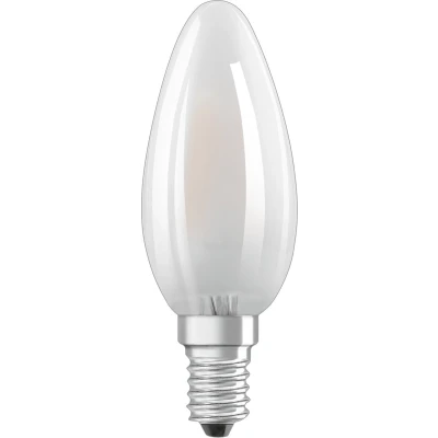 Afbeelding van Ledvance Classic LED E14 Kaars Filament Mat 4W 470lm 827 Zeer Warm Wit Vervangt 40W