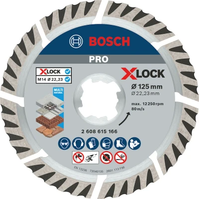 Afbeelding van Diamantschijf Xlock stand.uni 125mm