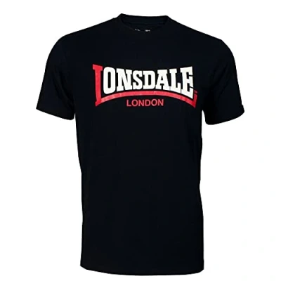 Afbeelding van Lonsdale TWO TONE Tshirt print, Heren, Maat: XL, Black