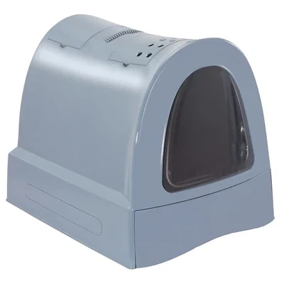 Afbeelding van Imac Kattenbak Zuma Met Schuiflade Blauw 40X56X42,5 CM