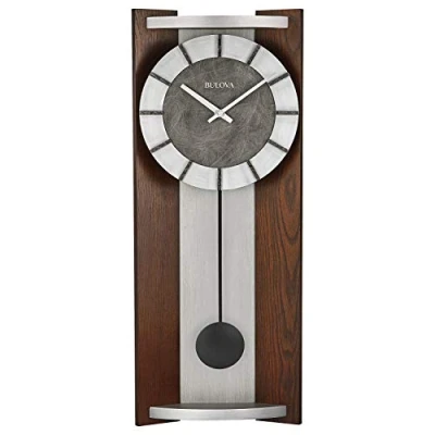 Afbeelding van Bulova Newton Pendulum Wandklok Espresso