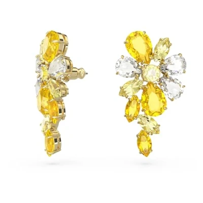 Afbeelding van Swarovski GEMA Oorbellen goldcoloured, yellow, Dames, Maat: One Size, Gold coloured, yellow