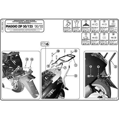 Afbeelding van Givi Monolock/Monokey Piaggio Zip 50/125