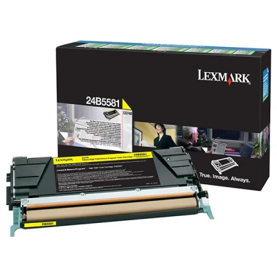 Image de Lexmark à rendement élevé jaune originale cartouche de toner LRP