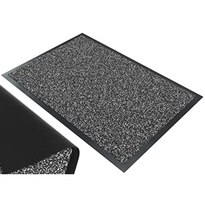 Afbeelding van VOUNOT Deurmat voor binnen en buiten, antislip, stofdicht, waterdicht, wasbaar, 60 x 90 cm, antraciet