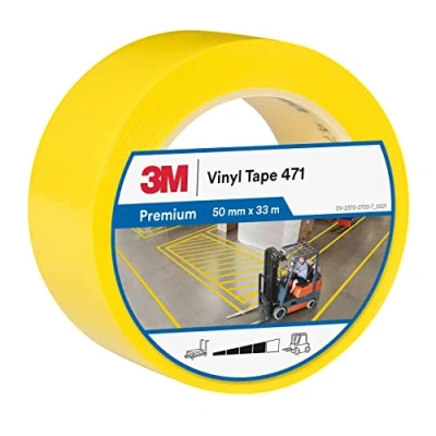 Afbeelding van 3M 471 high performance vinyl tape, geel, 50 mm x 33 m