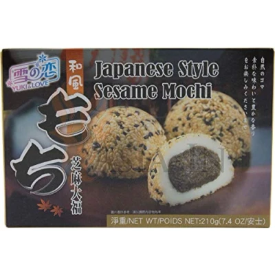 Afbeelding van Japanse rijstcake Mochi Daifuku (Sesame) 210 g van Yulo Toys Inc [Foods]