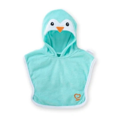 Afbeelding van Corolle Badcape, pinguïn, kleding, voor poppen 30 cm, vanaf 18 maanden, 9000111010