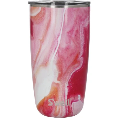 Afbeelding van Thermosbeker Agaat Roze Koffiebeker 530ml Tumbler Herbruikbaar S&#039;Well Rose Agate