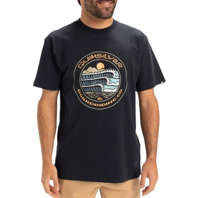 Afbeelding van Quiksilver EV Three SEAS Tshirt print, Heren, Maat: Large, Black