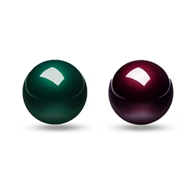 Afbeelding van Perixx PERIPRO 303X2A Set van 2 reserveballen voor Trackball M570, M575, PERIMICE 517/520/717/720 en andere 3,4 cm trackballmuizen, glanzend rood groen