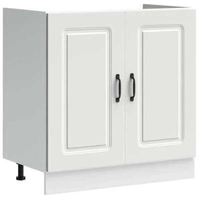Afbeelding van vidaXL Spoelbakonderkast Kalmar 80x46x81,5 cm bewerkt hout wit
